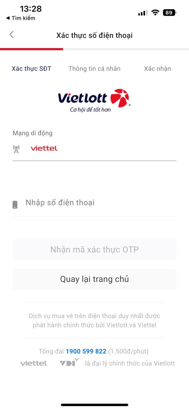 Bước 2: Đăng ký và xác nhận định danh tài khoản Bước 2: Đăng ký và xác nhận định danh tài khoản
