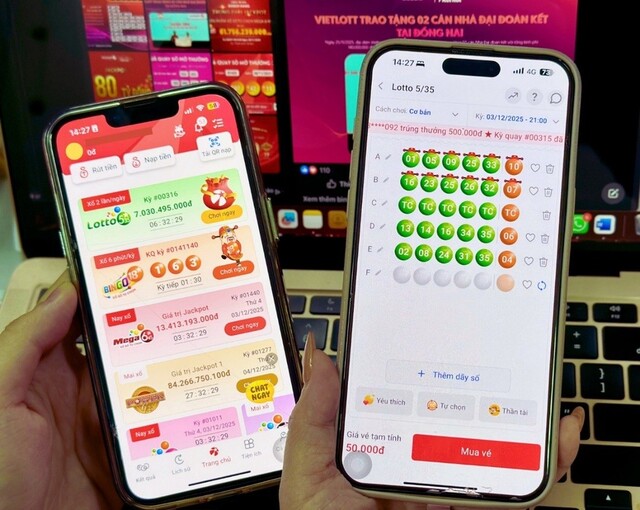 Cách mua Vietlott trên điện thoại thông qua Vietlott SMS