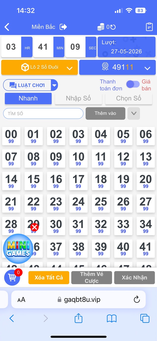 Chọn số và đặt cược lô đề Chọn số và đặt cược lô đề
